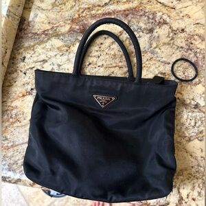 Prada Black Tessuto Nylon Small Tote | Authentic Made in Italy